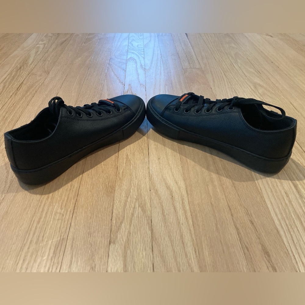 Lugz Women's Stagger Lo Slip-Resistant Black Workwear Leather Work Shoes No-Slip - Picture 4 of 11